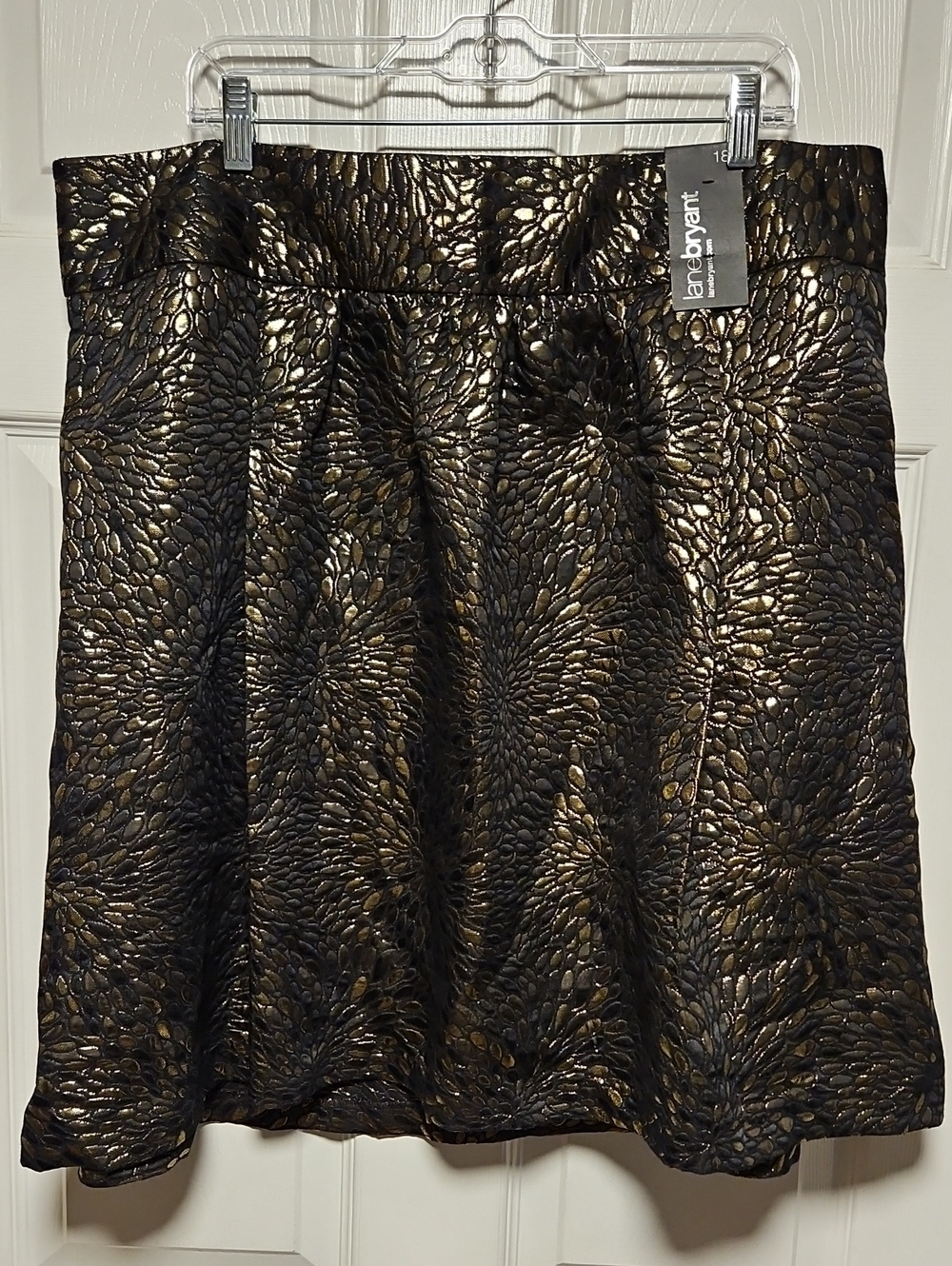 Lane Bryant Metallic Textured Skirt